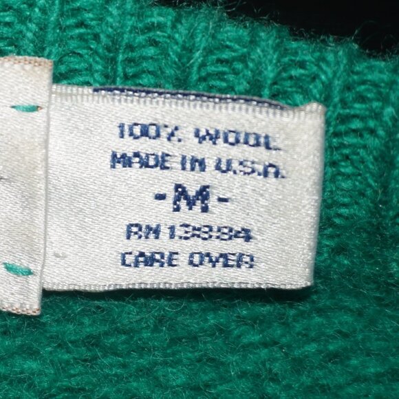 Vintage 60s Wool Cable Knit Sweater - Picture 5 of 7